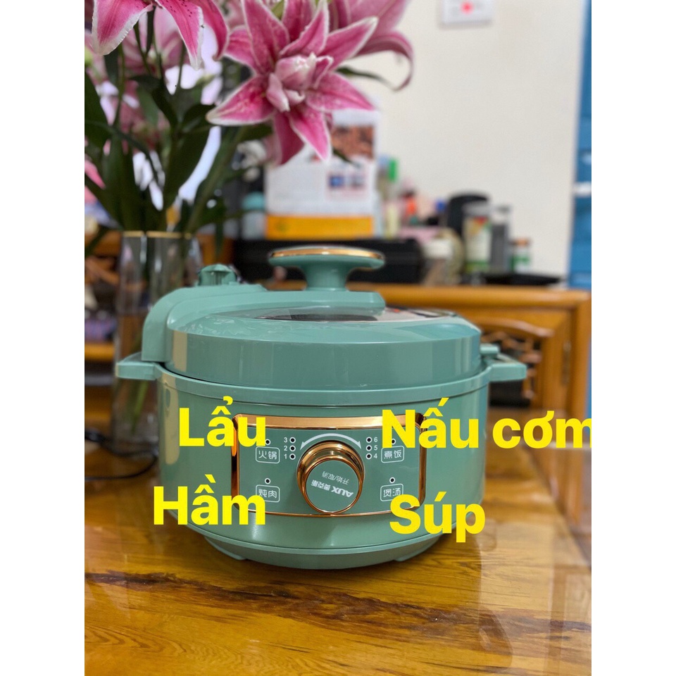 Nồi hầm chậm AUX,nồi áp suất 406 , nồi nấu cháo, nấu cơm, ăn lẩu bản mới nhất 2021.