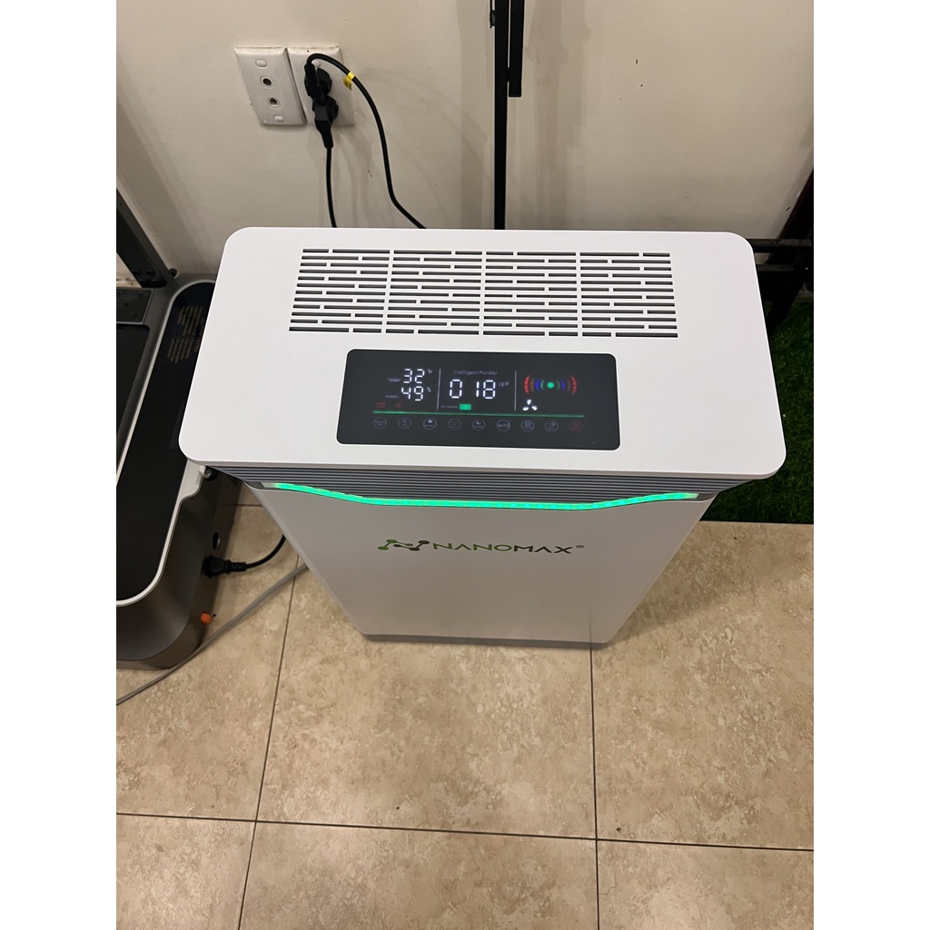Máy Lọc Không Khí NANOMAX A-01, Bộ Lọc HEPA 4 Lớp Lọc Bụi Mịn, Màn Hình Cảm Ứng Tích Hợp Điện Thoại Thông Minh (70m2)