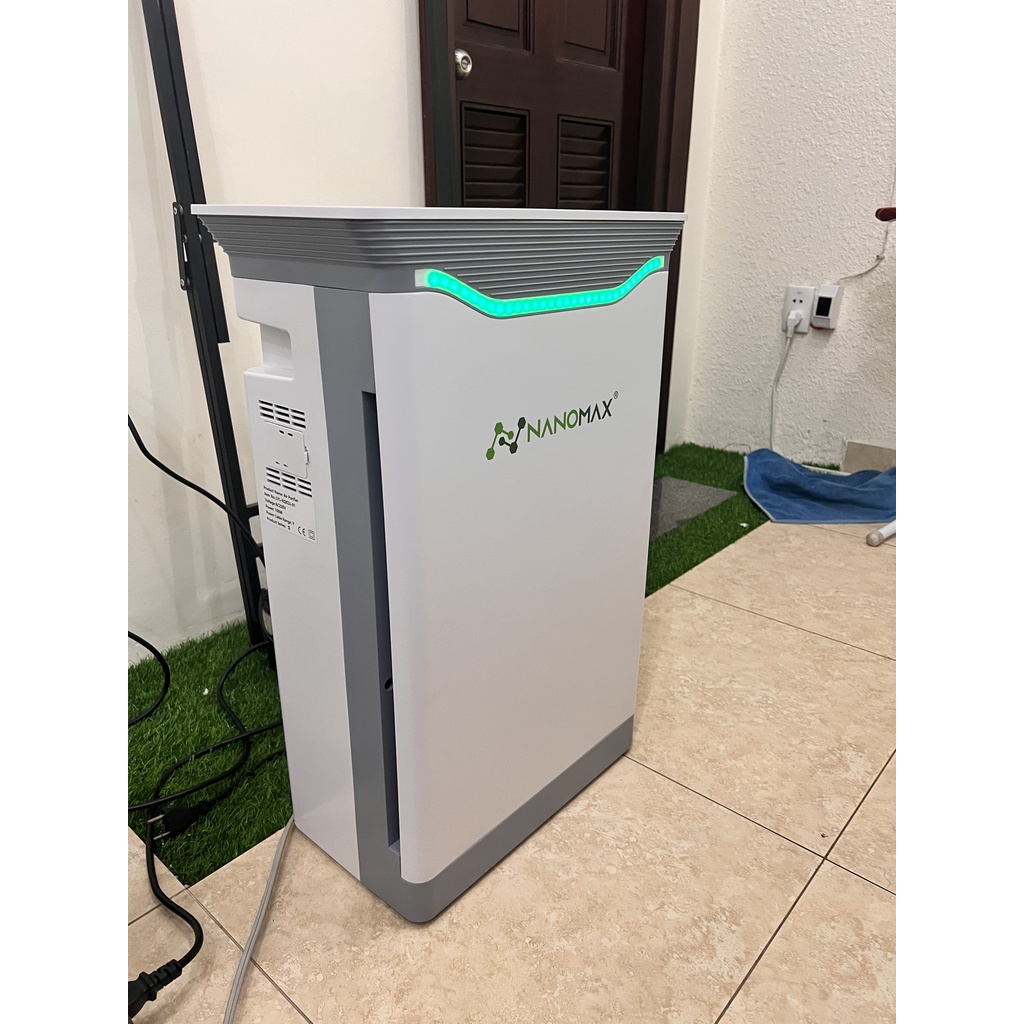 Máy Lọc Không Khí NANOMAX A-01, Bộ Lọc HEPA 4 Lớp Lọc Bụi Mịn, Màn Hình Cảm Ứng Tích Hợp Điện Thoại Thông Minh (70m2)