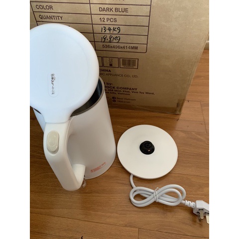 Ấm siêu tốc 1.5L Bear bình đun siêu tốc lõi inox cao cấp công tắc tự ngắt có đèn báo hiệu Gia dụng Bear Tuli Mart