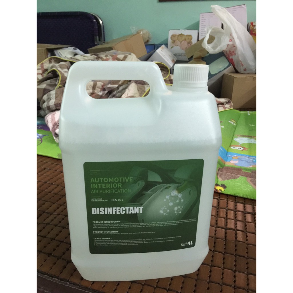 Set 10 chai dung dịch NANO BẠC cho máy phun khói khử khuẩn (chai 100ml).