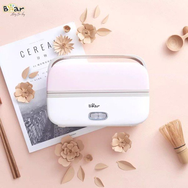 Hộp cơm điện tự nấu Bear DFH-B10J2 phụ hợp nhân viên văn phòng, tiện lợi, gọn gàng, dễ cầm, làm nóng nhanh chóng