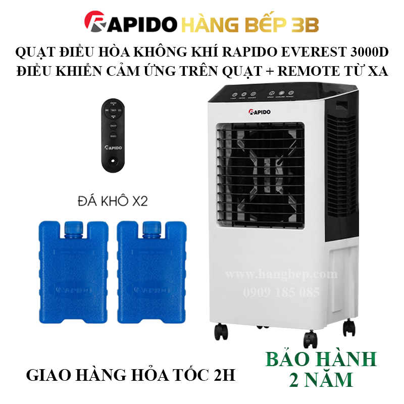Quạt điều hòa không khí Rapido Everest 3000D