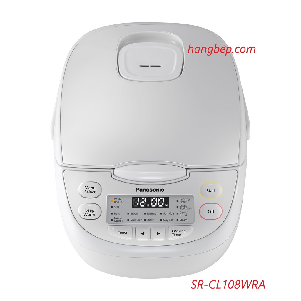 Nồi cơm điện tử Panasonic 1.8 lít SR-CL188WRA - Sản xuất Malaysia - Bảo hành chính hãng 1 năm toàn quốc