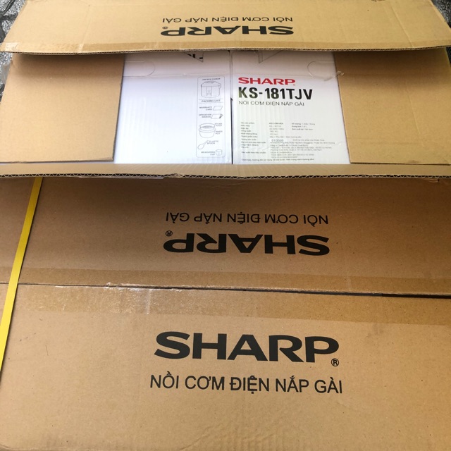 Nồi cơm điện Sharp 1.8 lít KS-181TJV - Hàng chính hãng bảo hành 12 tháng toàn quốc