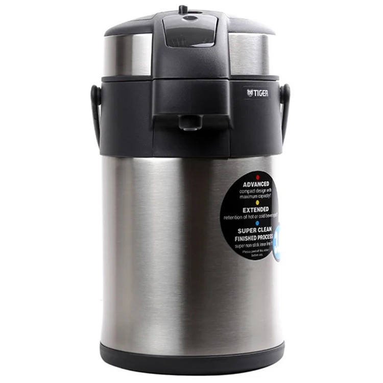 Bình thủy Tiger MAA-A302 (3 lít) / MAA-A402 (4 lít) - Rót nước bằng pittông, đế xoay 360º tiện lợi