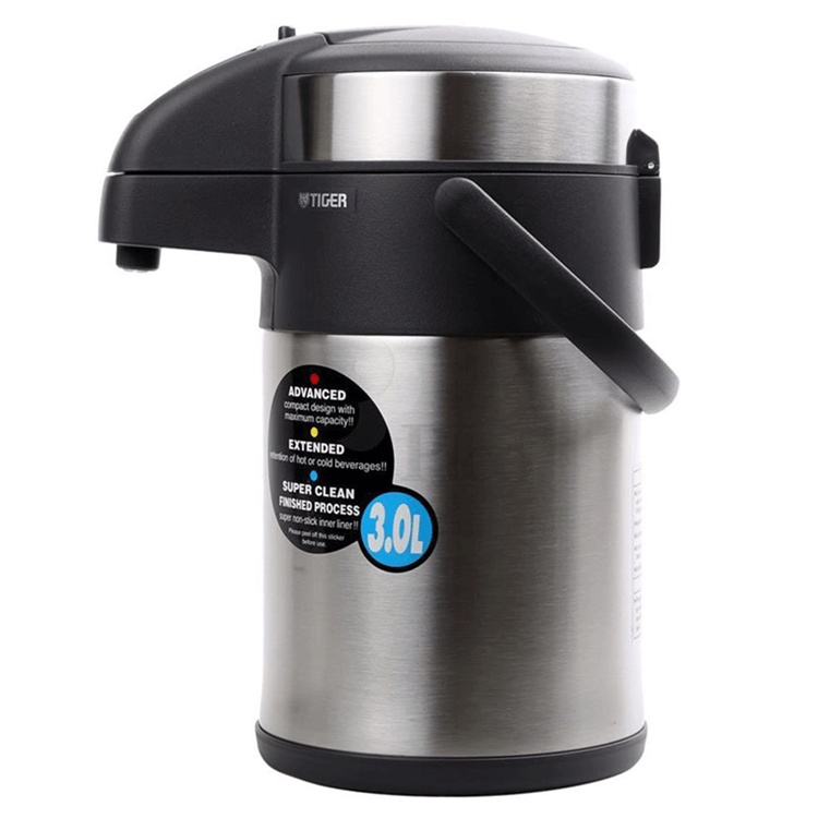 Bình thủy Tiger MAA-A302 (3 lít) / MAA-A402 (4 lít) - Rót nước bằng pittông, đế xoay 360º tiện lợi