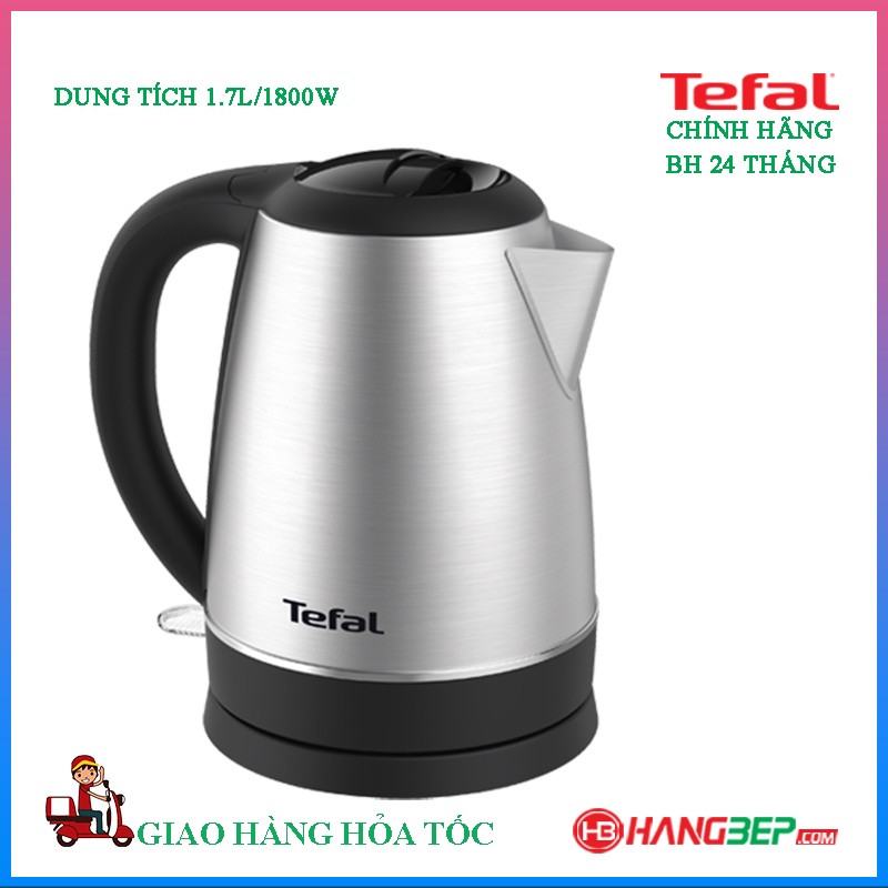 Bình đun siêu tốc Tefal 1.7 lít KI800D68 (StriX) - Bảo hành chính hãng 2 năm {Hàng Bếp 3B}