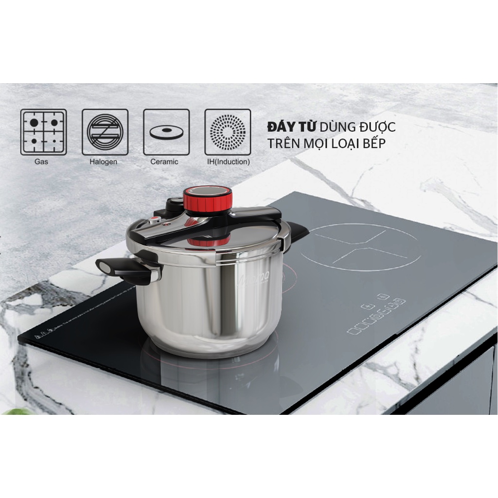 Nồi áp suất đáy từ inox 304 Sunhouse Mama SHG9906M/SHG9906M1