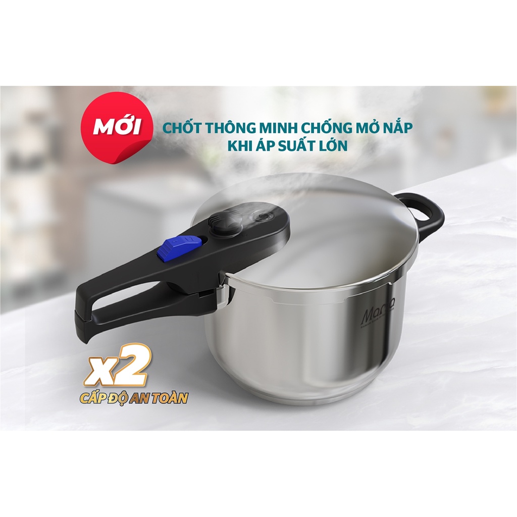 Nồi áp suất đáy từ inox 304 Sunhouse Mama SHG9906M/SHG9906M1