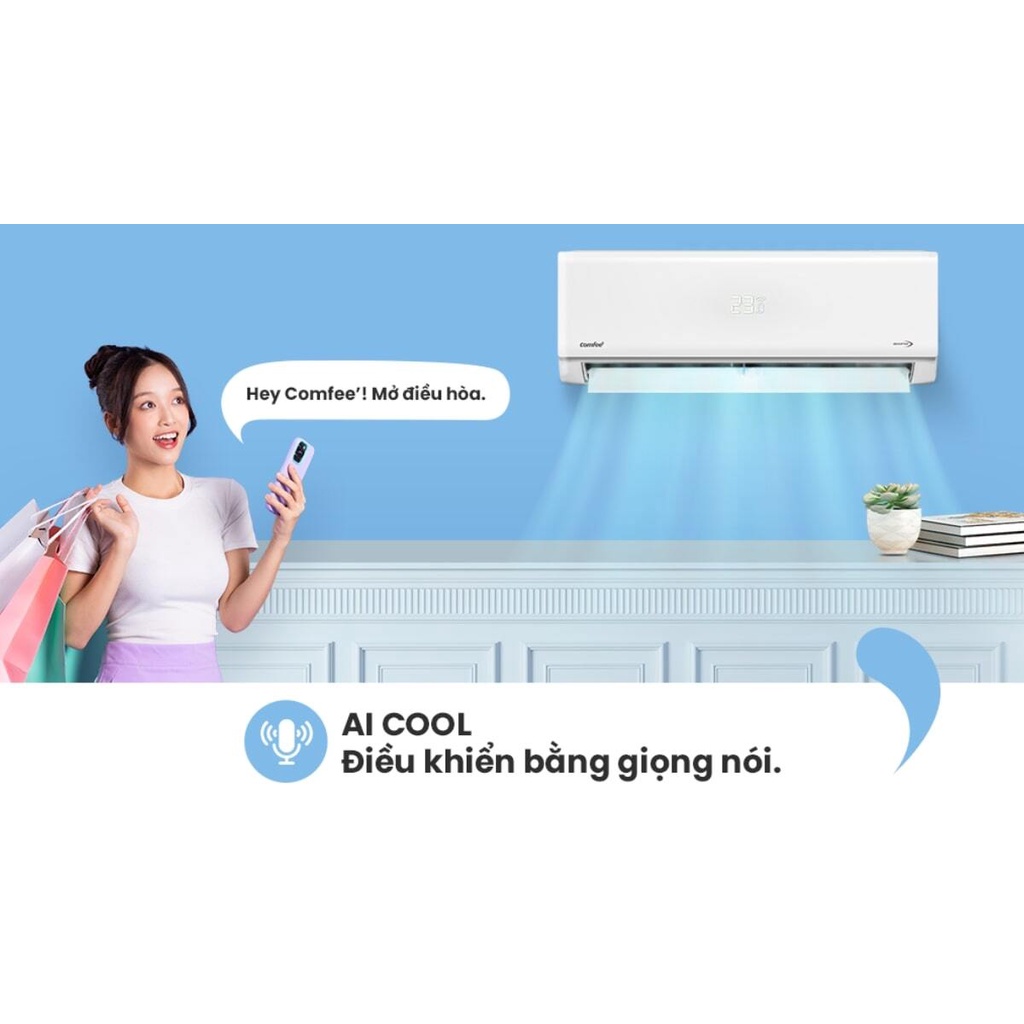 Máy lạnh, điều hòa không khí Inverter 1.5HP Comfee CFS-13VWGF-V 12000BTU/H - Hàng Bếp 3B - BẢO HÀNH 2 NĂM