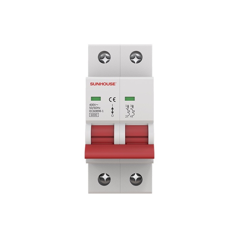 Cầu dao tự động SHE-B-C68N/2020 Sunhouse MCB 2 cực 220VAC - Chống quá dòng, quá tải và ngắn mạch - Hàng Bếp 3B