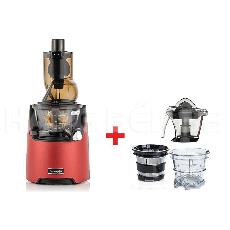 Máy ép chậm Kuvings EVO820 (màu đỏ) - Nhập khẩu Hàn Quốc - Chất lượng uy tín - Hàng Bếp 3B