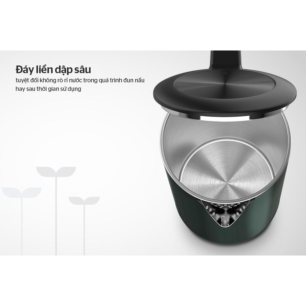 Bình đun siêu tốc 3 lớp Sunhouse Mama 1.8 lít SHD1389 - Bảo hành chính hãng 2 năm - Hàng Bếp 3B
