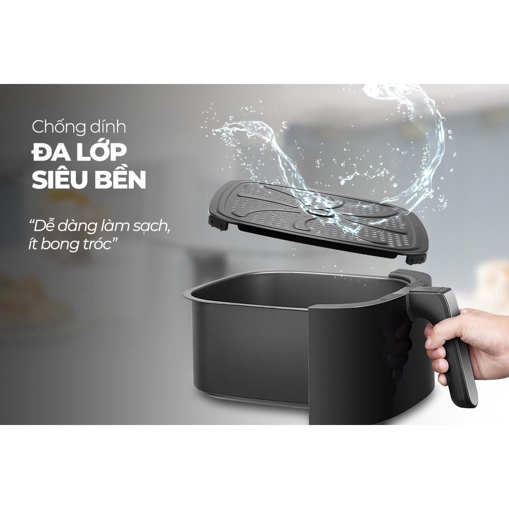 Nồi chiên không dầu Sunhouse SHD4028 - Dung tích 6L - Hàng Bếp 3B