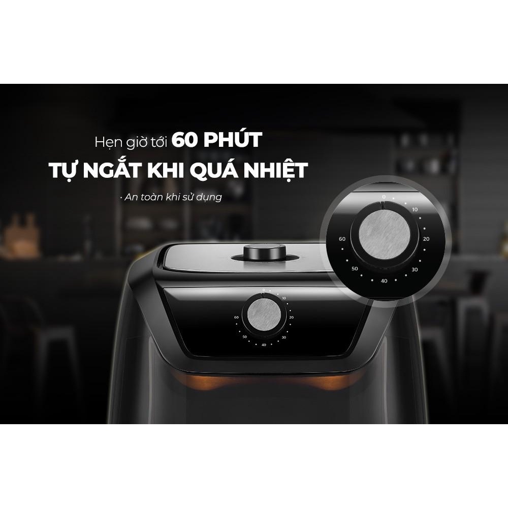 Nồi chiên không dầu Sunhouse SHD4028 - Dung tích 6L - Hàng Bếp 3B