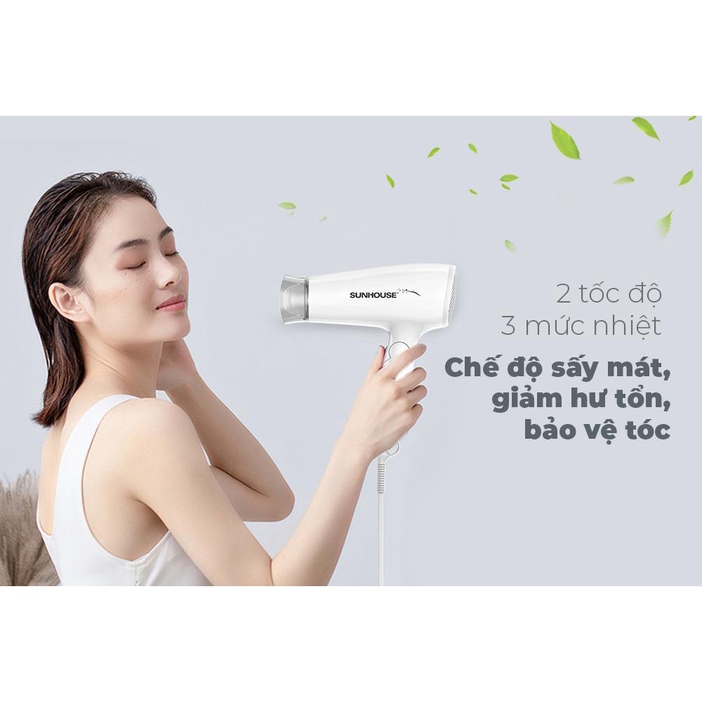 Máy sấy tóc Sunhouse SHD2309 - Hàng Bếp 3B - Bảo hành 1 năm toàn quốc