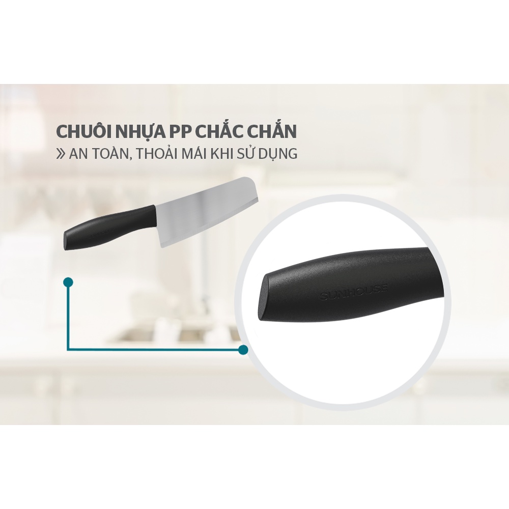 Dao làm bếp đa năng Sunhouse KS-KN147CK / KS-KN175CS Giao hỏa tốc - Hàng Bếp 3B
