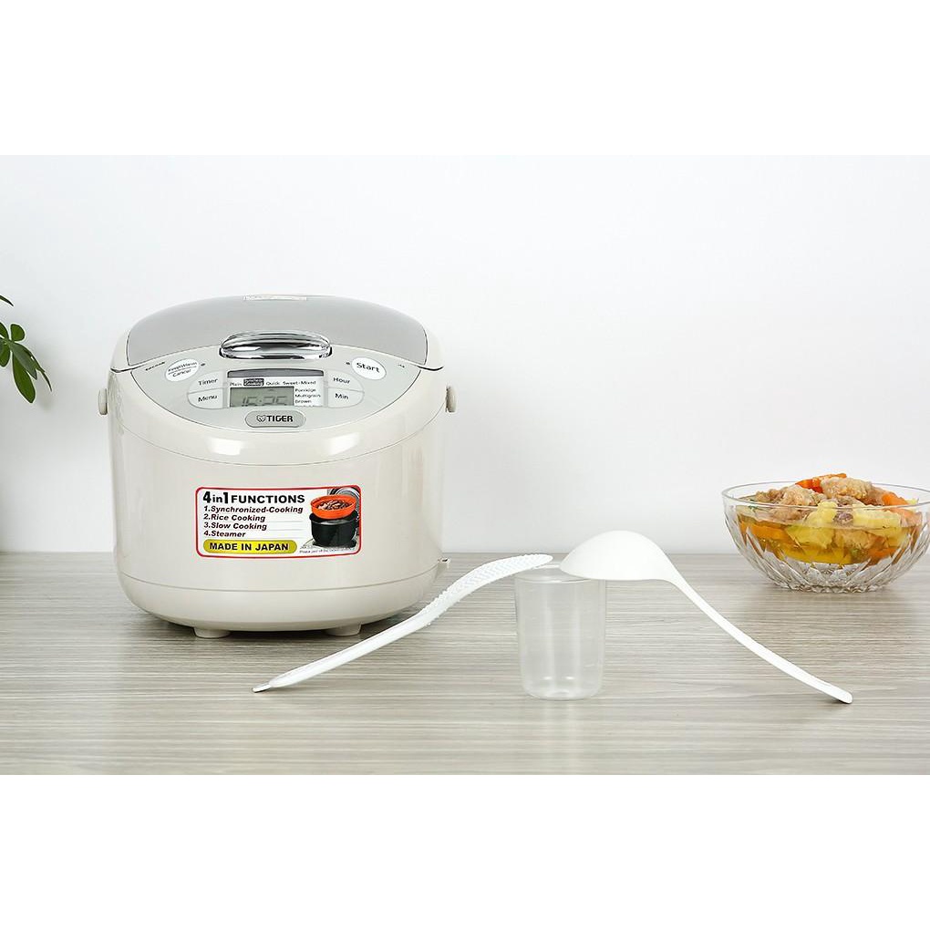 Nồi cơm điện tử Tiger 1.8 lít JAX-S18W / JAX-S10W (1 lít) -  Hàng Bếp 3B - Sản xuất Nhật Bản