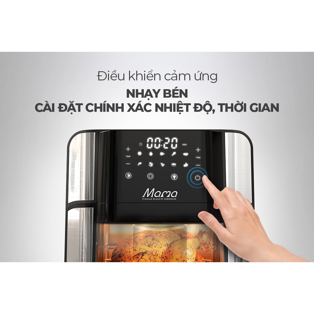 Nồi chiên không dầu Sunhouse 15 lít SHD4088 - Bảo hành chính hãng 12 tháng toàn quốc