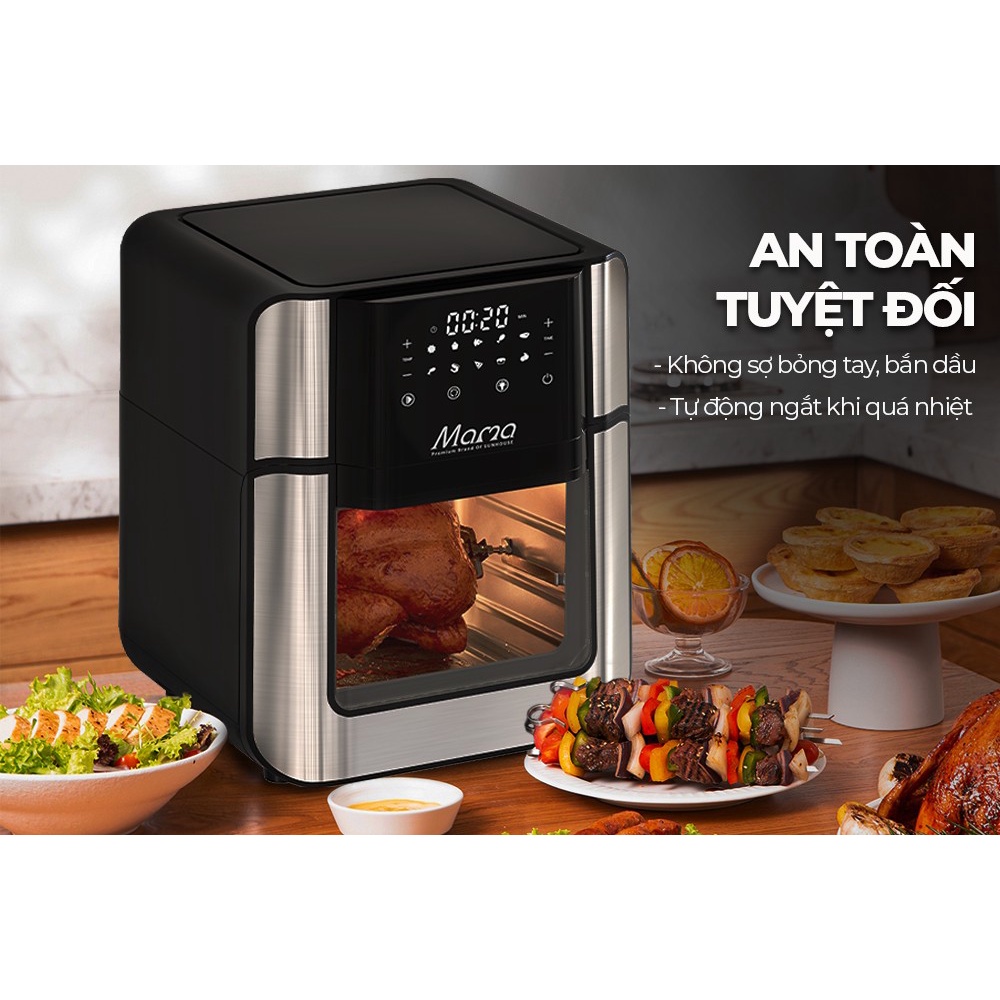 Nồi chiên không dầu Sunhouse 15 lít SHD4088 - Bảo hành chính hãng 12 tháng toàn quốc