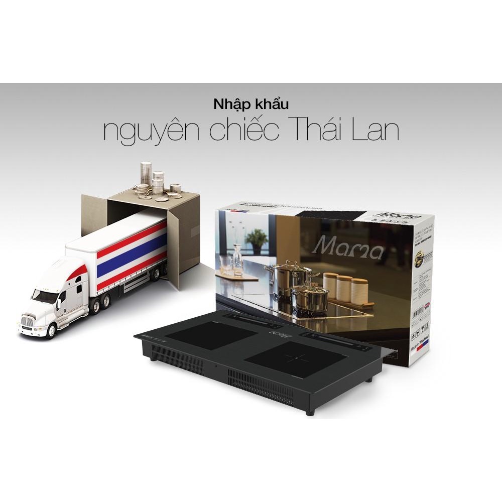 Bếp đôi điện từ hồng ngoại Sunhouse MMB888EI - Bảo hành tại nhà - Hàng Bếp 3B miễn phí lắp đặt