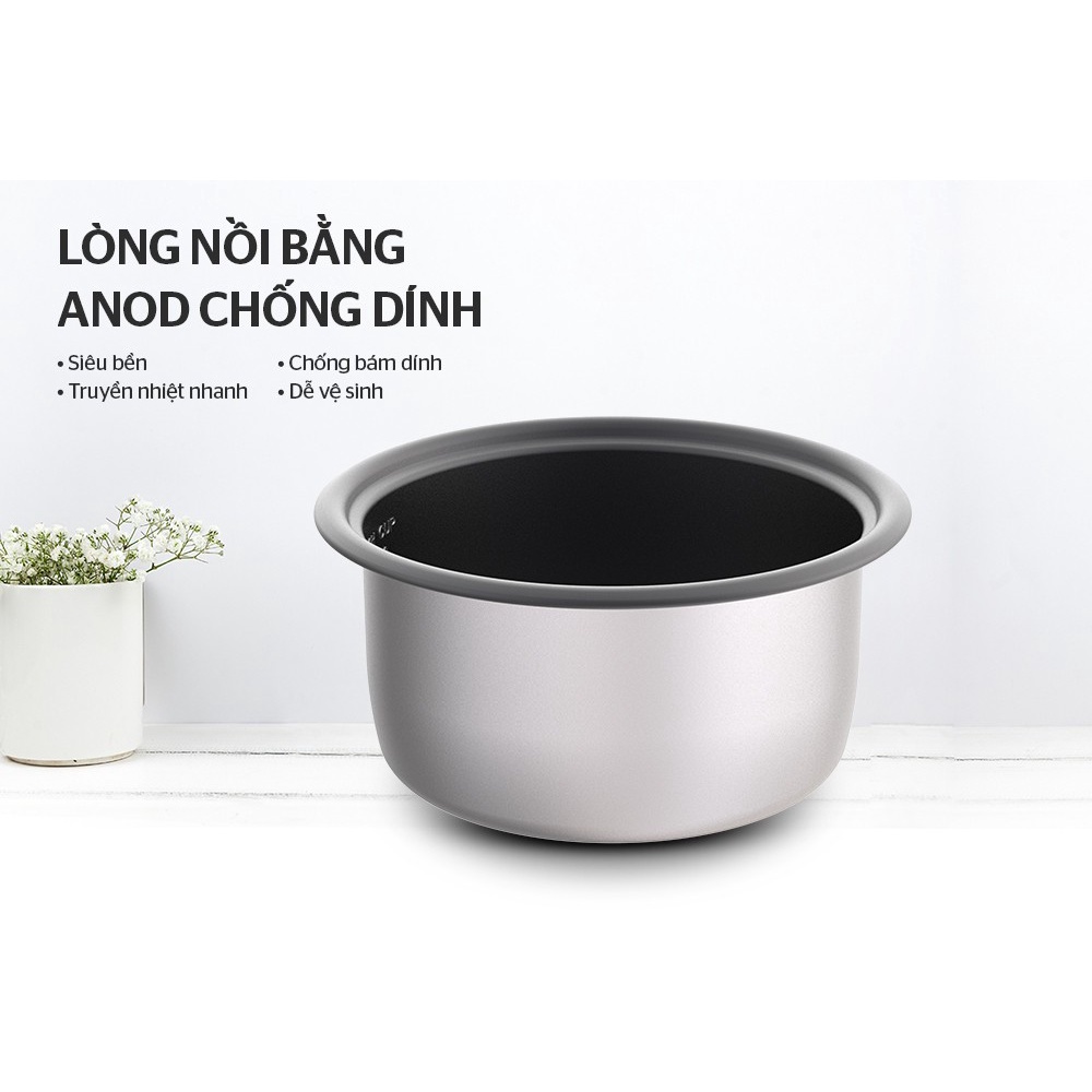 Nồi cơm điện nắp rời Sunhouse SHD8132/SHD8133 - Hàng chính hãng bảo hành 1 năm toàn quốc