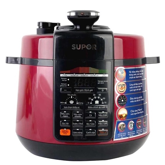 Nồi áp suất điện đa năng Supor 5 lít CYSB50YC520QVN-100 - Bảo hành chính hãng 12 tháng