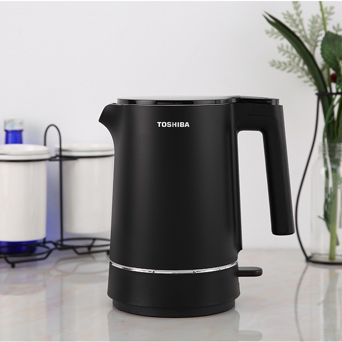 Bình đun siêu tốc 2 lớp Toshiba 1.5 lít KT-15DS1PV - Hàng chính hãng, bảo hành 12 tháng