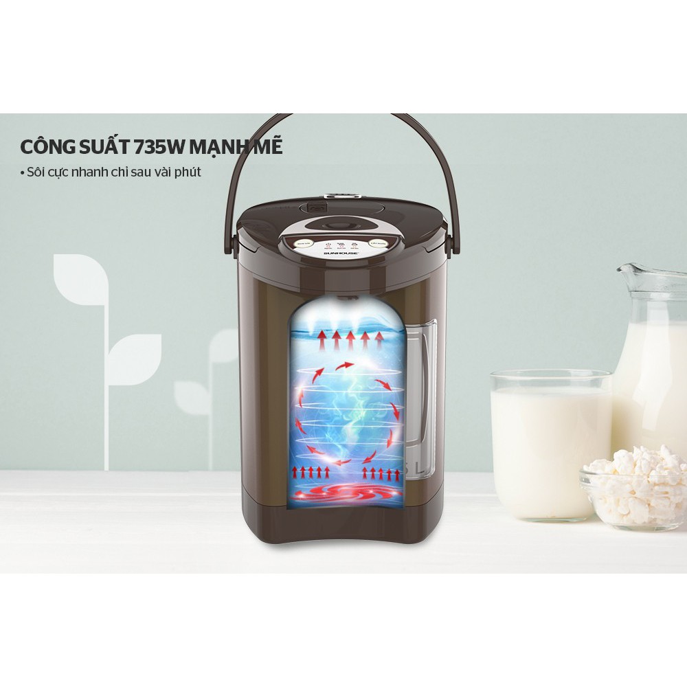 Bình thủy điện Sunhouse 3.5 lít SHD1535C/SHD1535/SHD1533 - Bảo hành chính hãng 12 tháng
