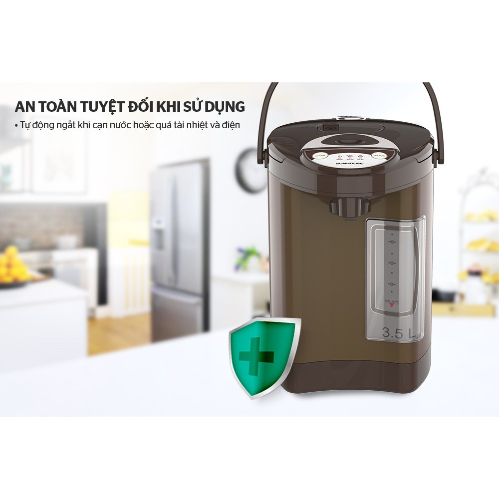 Bình thủy điện Sunhouse 3.5 lít SHD1535C/SHD1535/SHD1533 - Bảo hành chính hãng 12 tháng