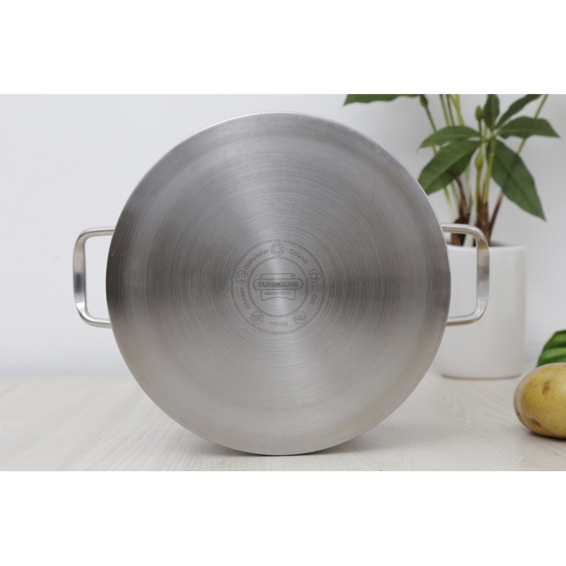 Bộ nồi xửng inox 3 đáy 24 cm Sunhouse SSP25124 / SHG104-28 - 28cm