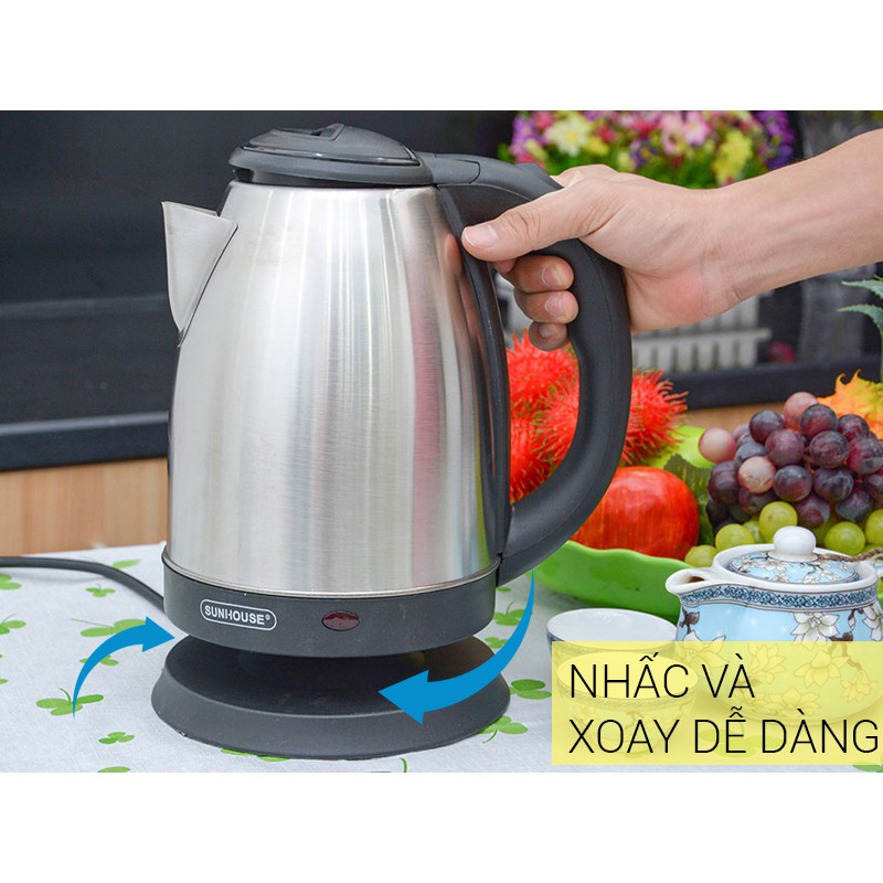 Bình đun nước siêu tốc Sunhouse 1.8 lít SHD1182