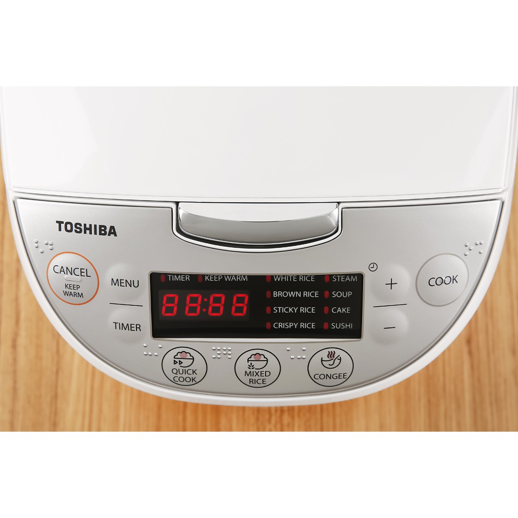 Nồi cơm điện tử Toshiba 1.8 lít RC-18DH2PV(W) / 1.0 lít RC-10DH2PV(W)