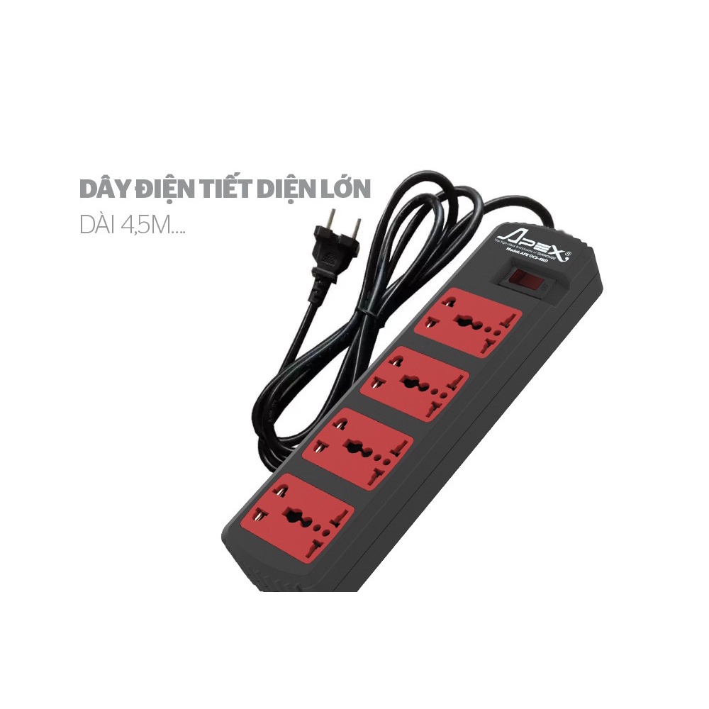 Ổ cắm điện Sunhouse SHE-OC5-3RD - 2 chấu, 3 chấu cắm-  chính hãng Sunhouse phân phối