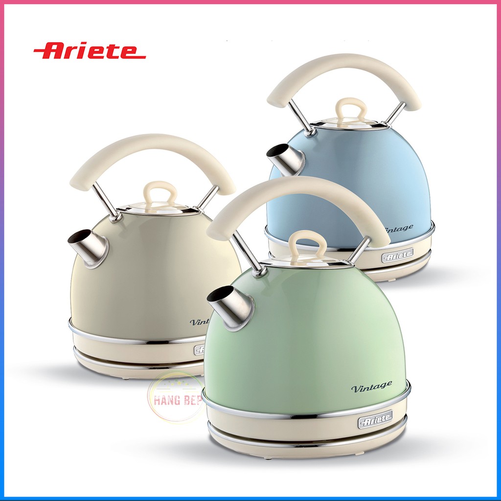 Bình đun nước siêu tốc 1,7 lít Ariete MOD. 2877 (3 màu) - Bảo hành chính hãng 24 tháng toàn quốc