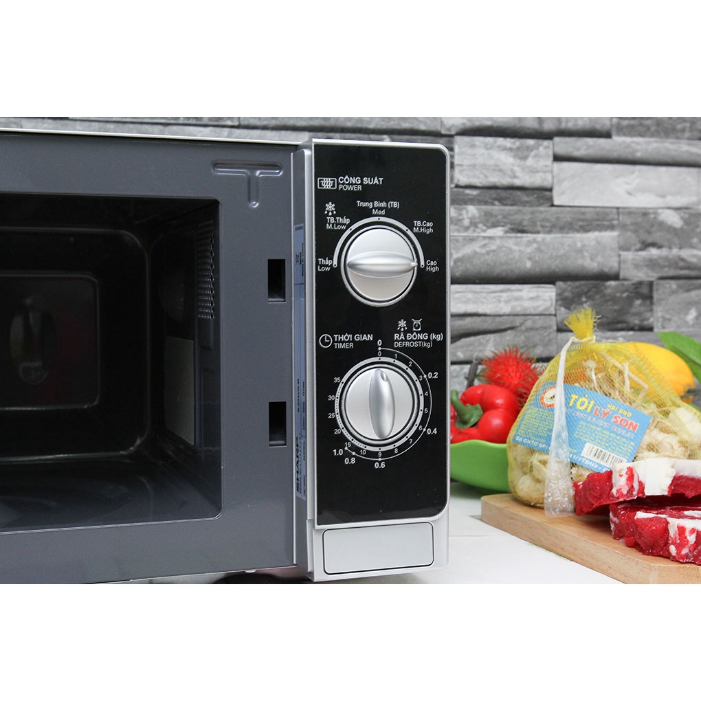 Lò vi sóng có nướng Sharp 23 lít R-G302VN-S - Hàng chính hãng bảo hành 12 tháng