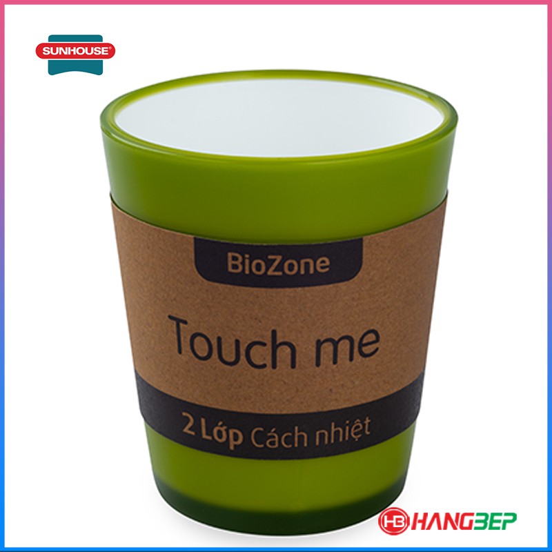 Bộ 2 ly cách nhiệt 2 lớp BioZone KB-CU310 (nhựa nhập Hàn Quốc)