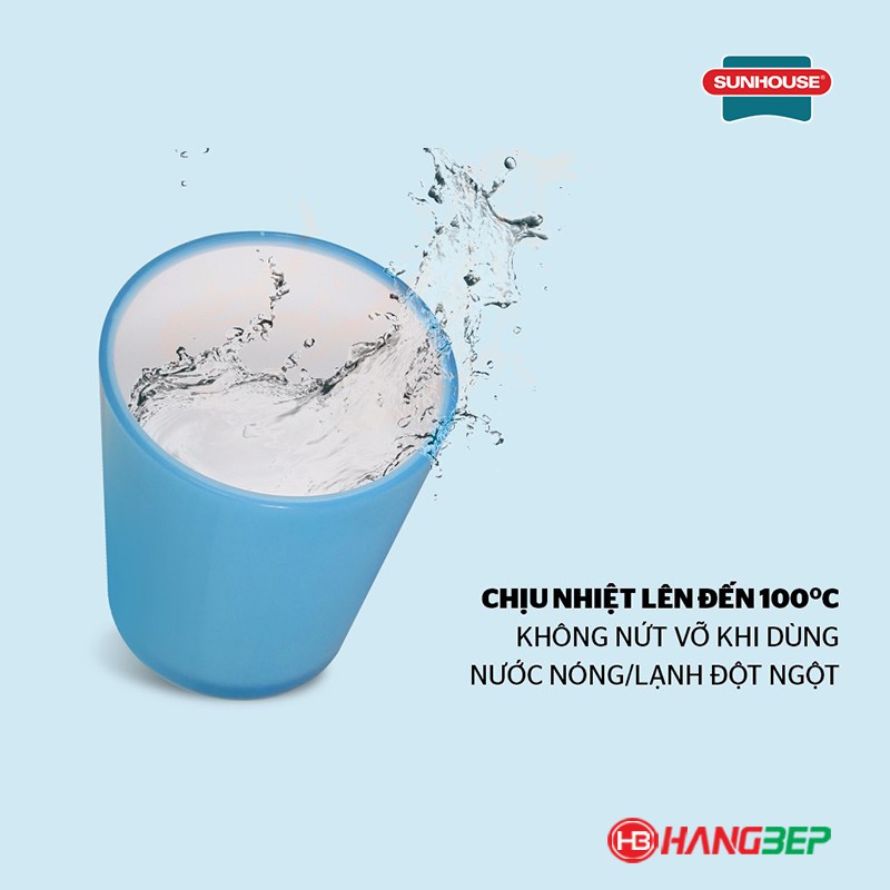 Bộ 2 ly cách nhiệt 2 lớp BioZone KB-CU310 (nhựa nhập Hàn Quốc)