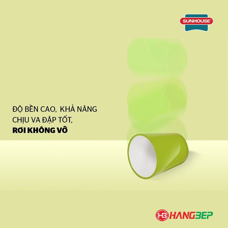 Bộ 2 ly cách nhiệt 2 lớp BioZone KB-CU310 (nhựa nhập Hàn Quốc)
