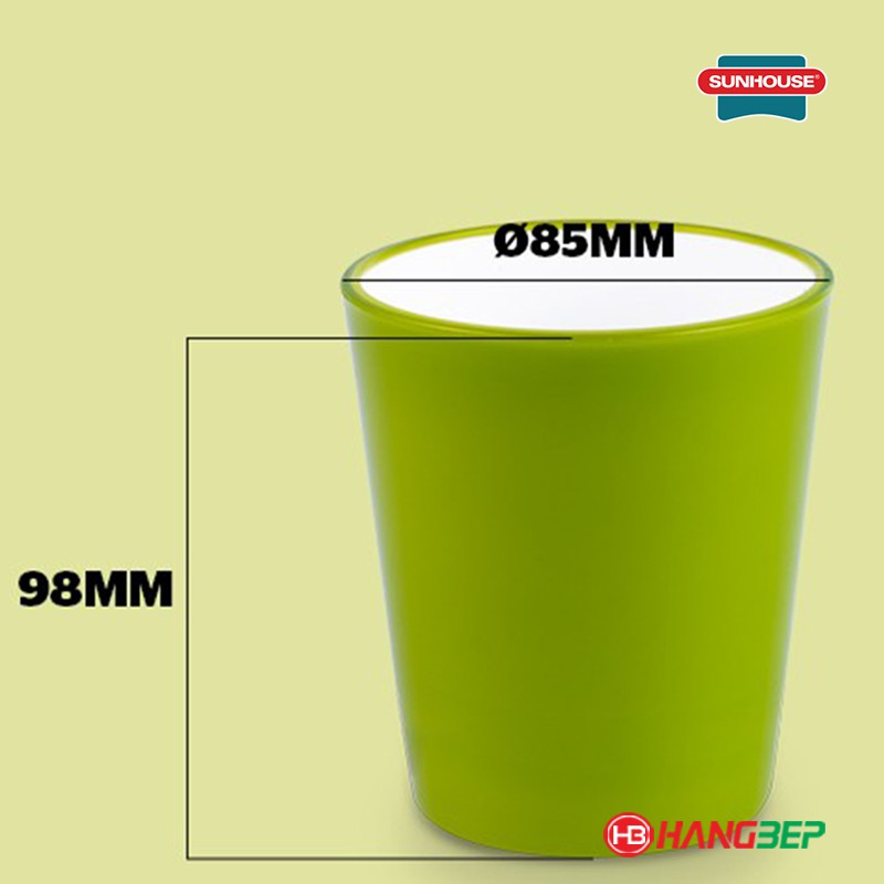 Bộ 2 ly cách nhiệt 2 lớp BioZone KB-CU310 (nhựa nhập Hàn Quốc)