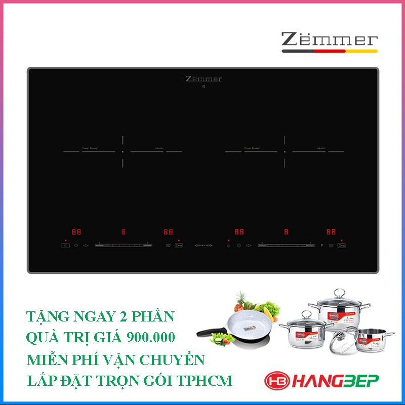 Bếp từ đôi inverter Zemmer IZM 203A [Malaysia] bảo hành 3 năm tại nhà, bảo trì trọn đời