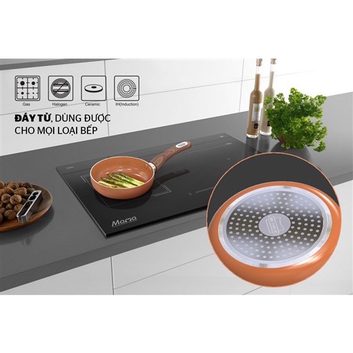 Chảo chiên ceramic sử dụng bếp từ Sunhouse SHG1128MCD/SHG1126MCD/SHG1120MCD