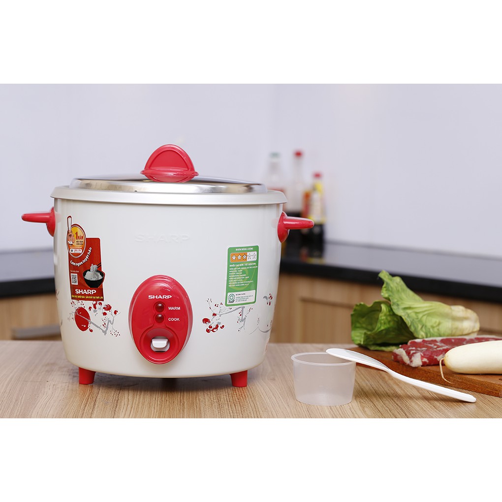 Nồi cơm điện nắp rời Sharp 2.8 lít KSH-D28V (giao màu mẫu nhiên) - Bảo hành chính hãng 12 tháng toàn quốc