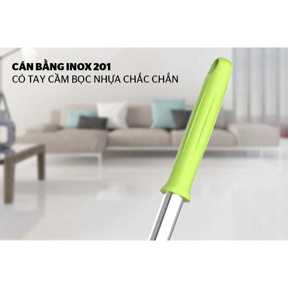Bộ lau nhà xoay 360 độ Sunhouse KS-CL260PG (Mới 3.2021)