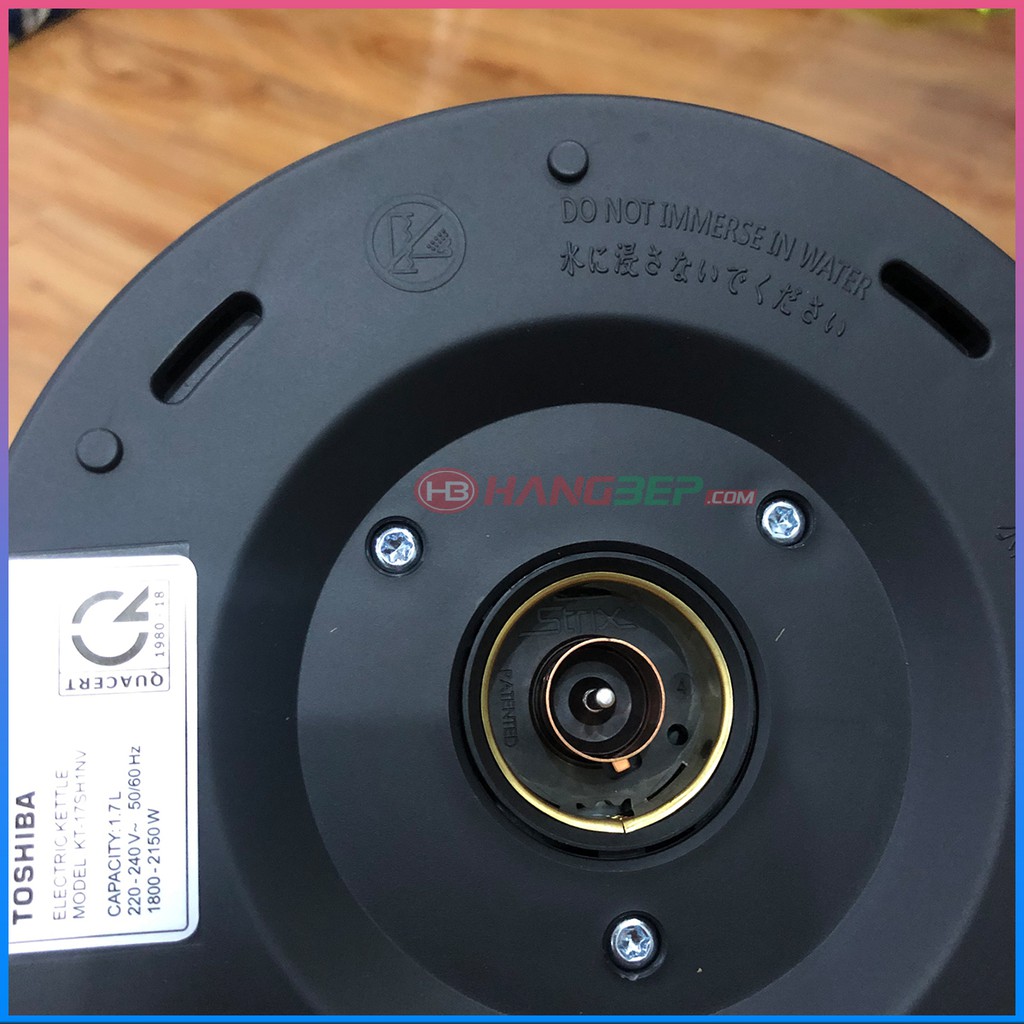 Bình đun nước siêu tốc 1,7 lít Toshiba KT-17SH1NV - Bảo hành tại hãng 12 tháng toàn quốc