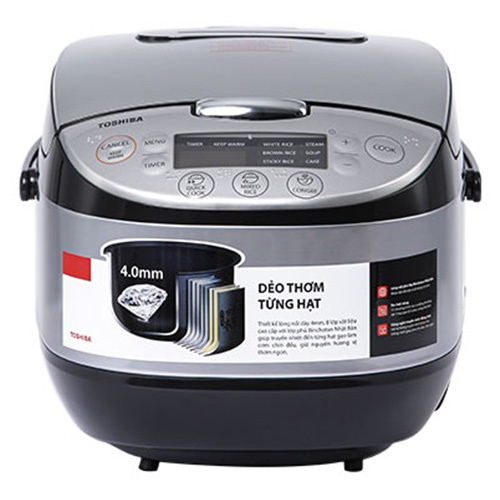 Nồi cơm điện tử Toshiba 1.8 lít RC-18DR3PV - Bảo hành chính hãng Toshiba 12 tháng