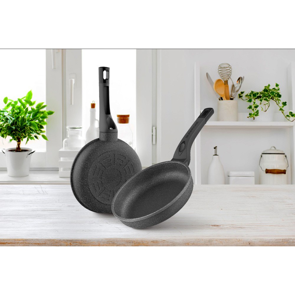 Chảo chiên đá hoa cương Sunhouse 18cm SBD18 /24cm SBD24