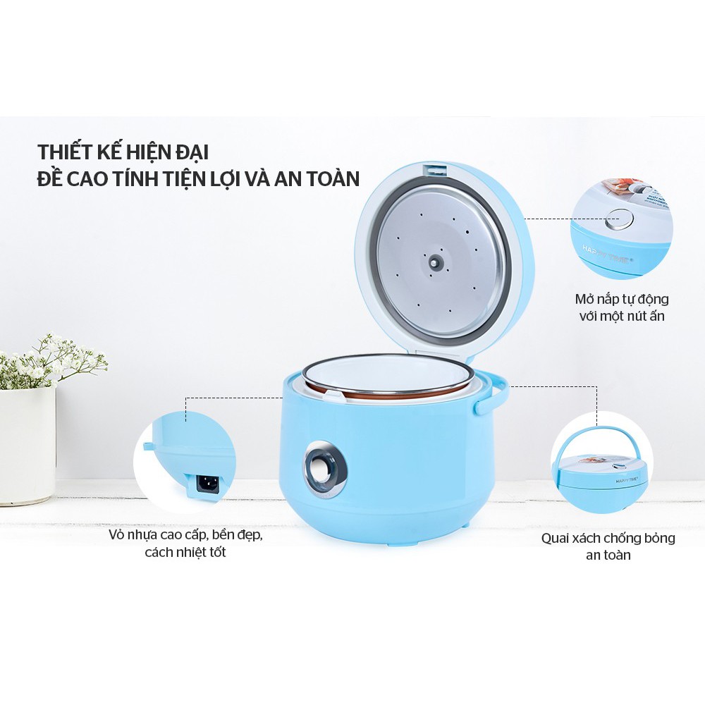 Nồi cơm nắp gài Happy Time 1.8 lít HTD8521P / 1.2 lít HTD8522G