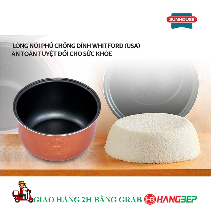 Nồi cơm nắp gài Happy Time 1.8 lít HTD8521P / 1.2 lít HTD8522G
